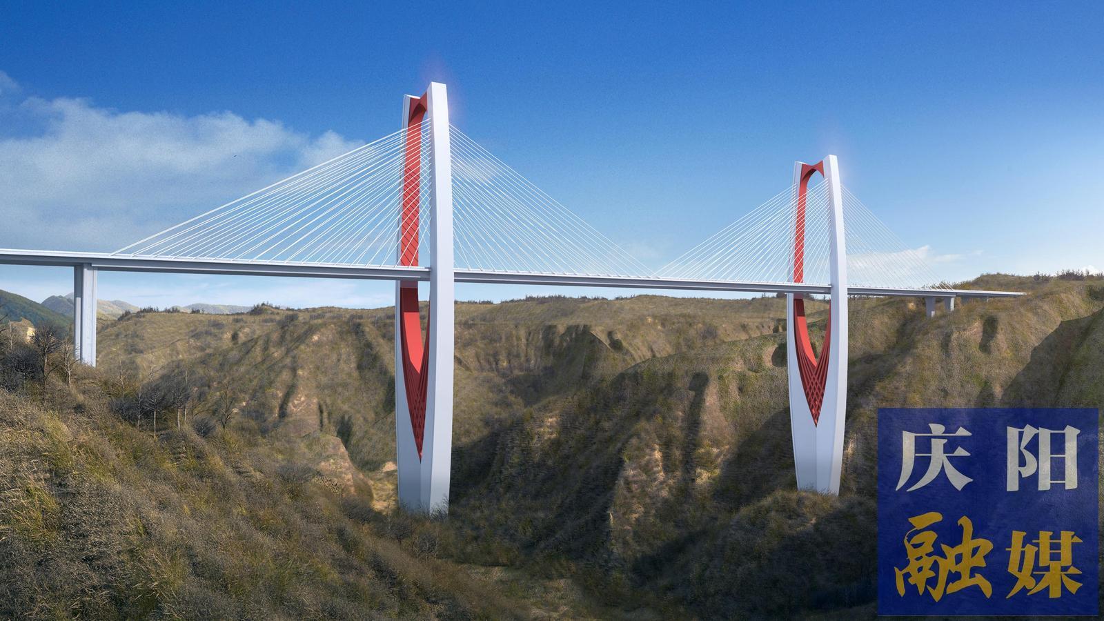 【重大項(xiàng)目建設(shè)·西合/東繞城一級公路】G244線慶陽過境段公路項(xiàng)目張鐵溝特大橋引橋橋墩全部施工完成