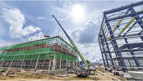 【攝影報道】慶陽寰泰年產(chǎn)2萬立方米釩電解液及3000噸高純原料生產(chǎn)線項目建設(shè)現(xiàn)場