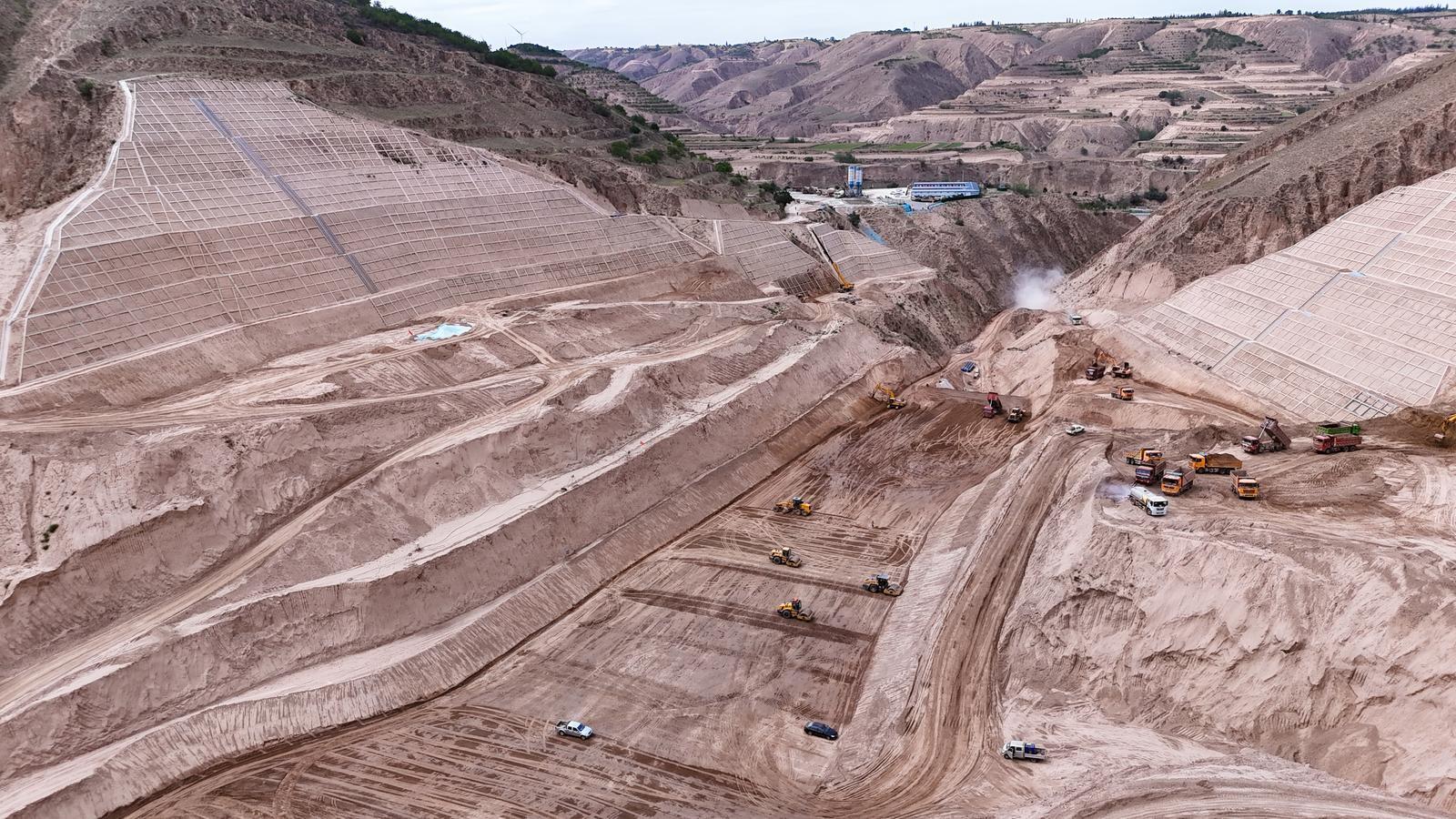 【攝影報道】環(huán)縣“治水”新探索：甘肅首個煤礦疏干水項目加緊建設(shè)