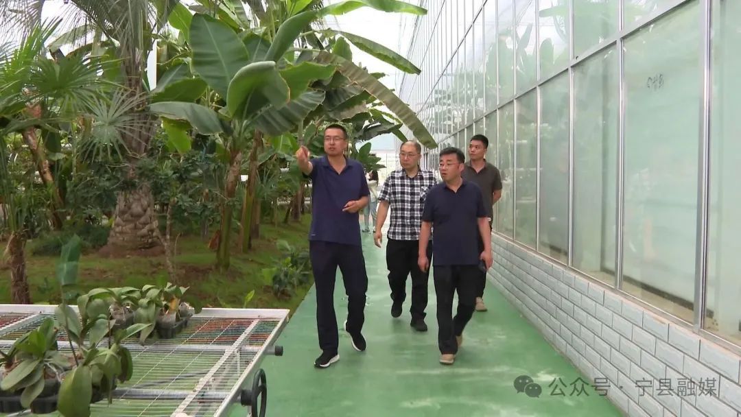 張林帶領采訪組來寧縣調(diào)研采訪