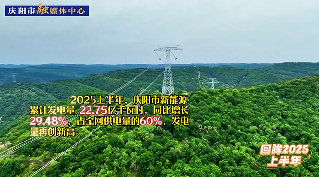 【回眸2025上半年】慶陽市新能源累計發(fā)電量再創(chuàng)新高