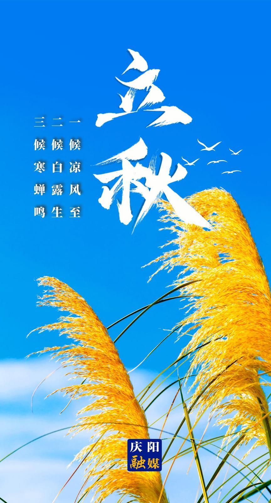 【微海報】立秋：秋者陰氣始下，故萬物收！