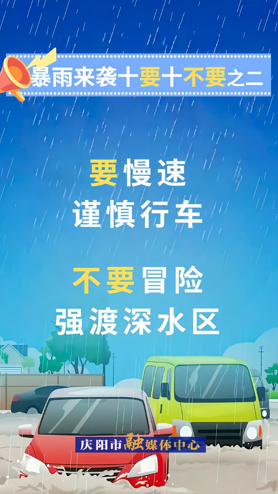 微海報(bào)︱暴雨來(lái)襲十要十不要②