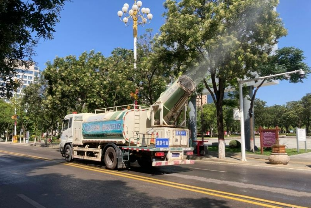 【深入開展城市管理提質(zhì)年行動】區(qū)環(huán)衛(wèi)局：精細(xì)化作業(yè)應(yīng)對槐花飄落季 路面潔凈度顯著提升