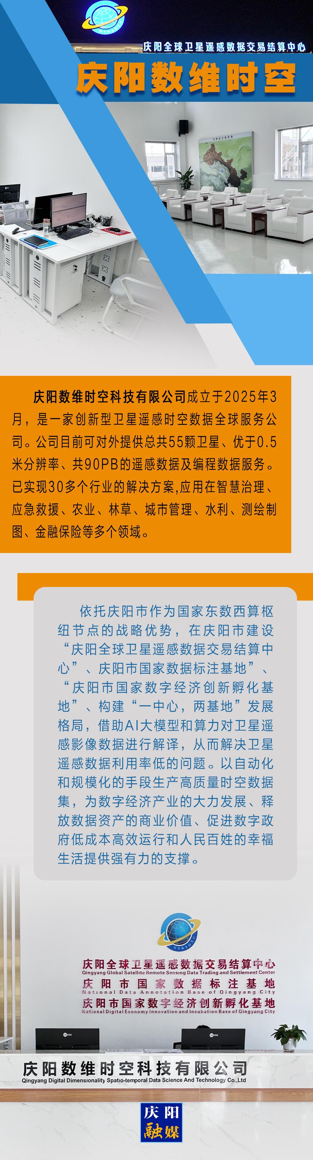 東數(shù)西算·數(shù)字企業(yè)圖鑒丨慶陽數(shù)維時(shí)空科技有限公司