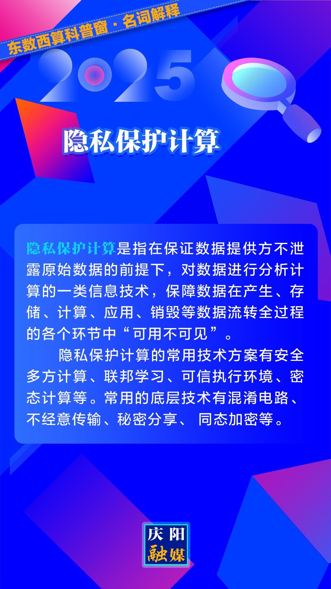 東數(shù)西算科普窗·名詞解釋丨隱私保護計算