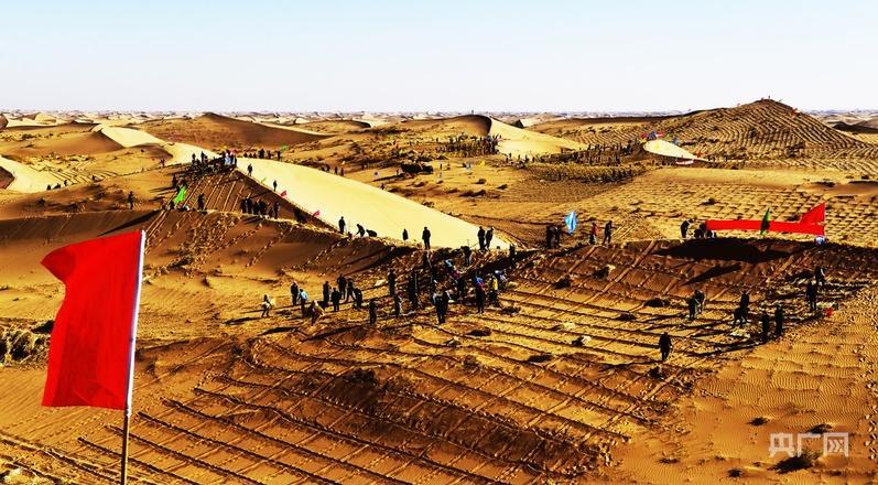 高質(zhì)量發(fā)展看中國(guó)丨甘肅民勤：沙海翻波 綠脈綿延