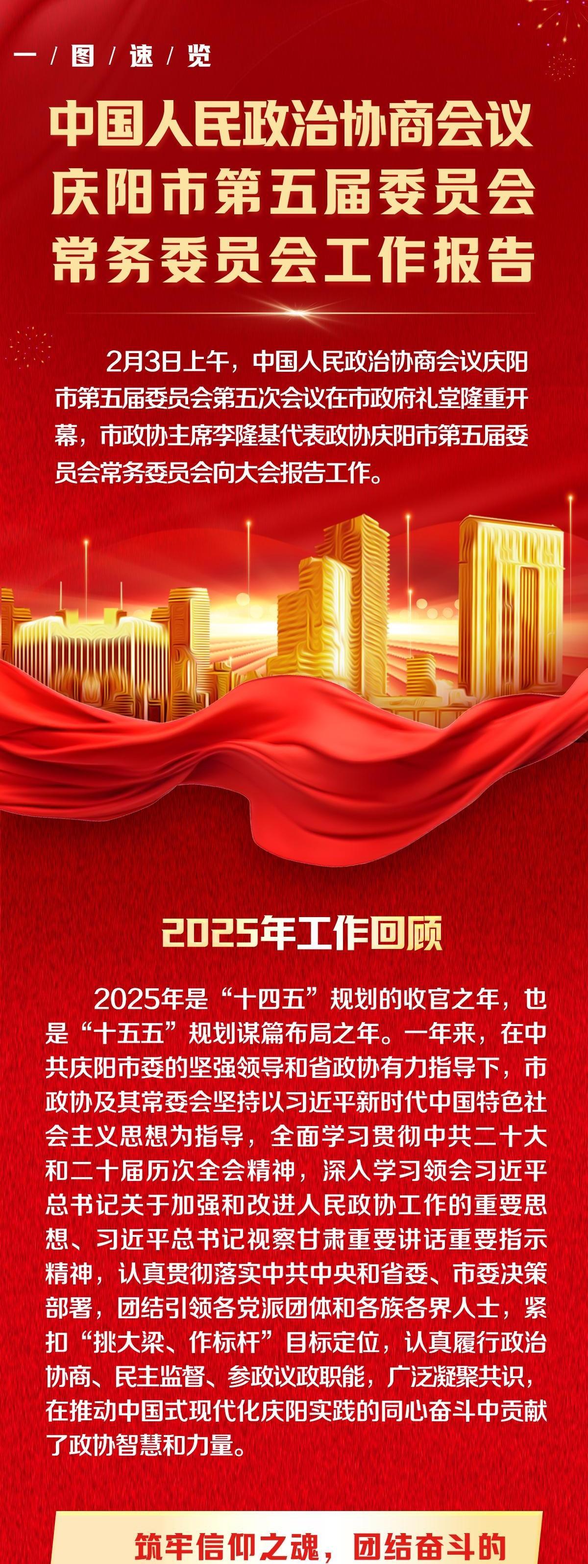 一圖速覽 | 政協(xié)慶陽(yáng)市第五屆委員會(huì)常務(wù)委員會(huì)工作報(bào)告