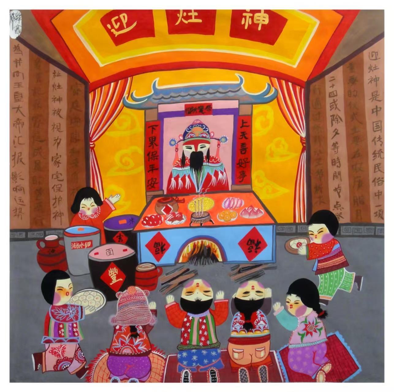 【新春走基層·慶陽年俗】看筆尖上的年味！農(nóng)民畫里的煙火氣