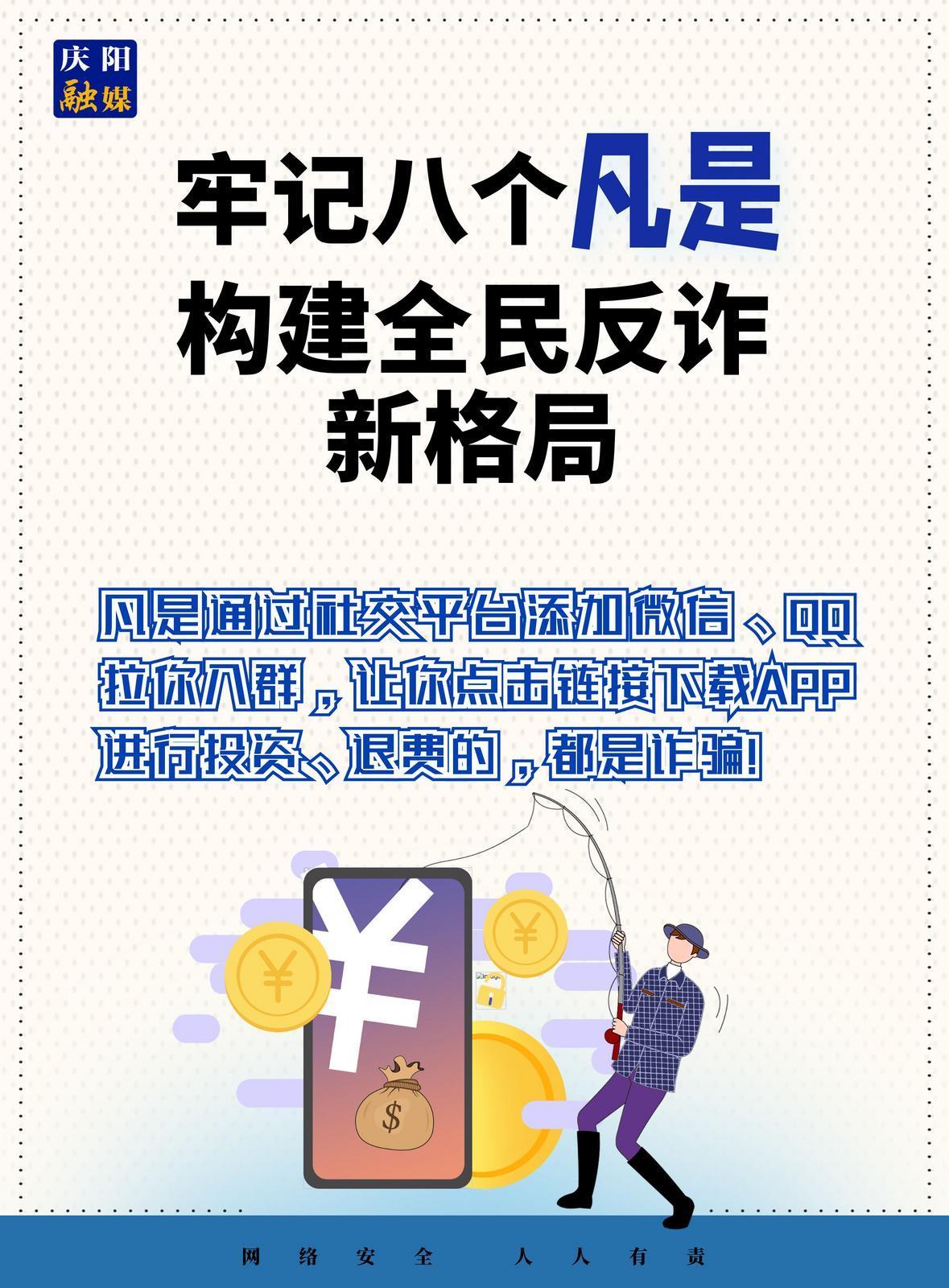 【微海報(bào)】法治慶陽丨全民反詐！牢記八個“凡是”（8）